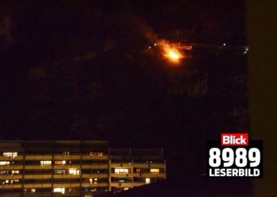 FW Ei 2016032 Böschungsbrand oberhalb Bellevue 001 (Blick)